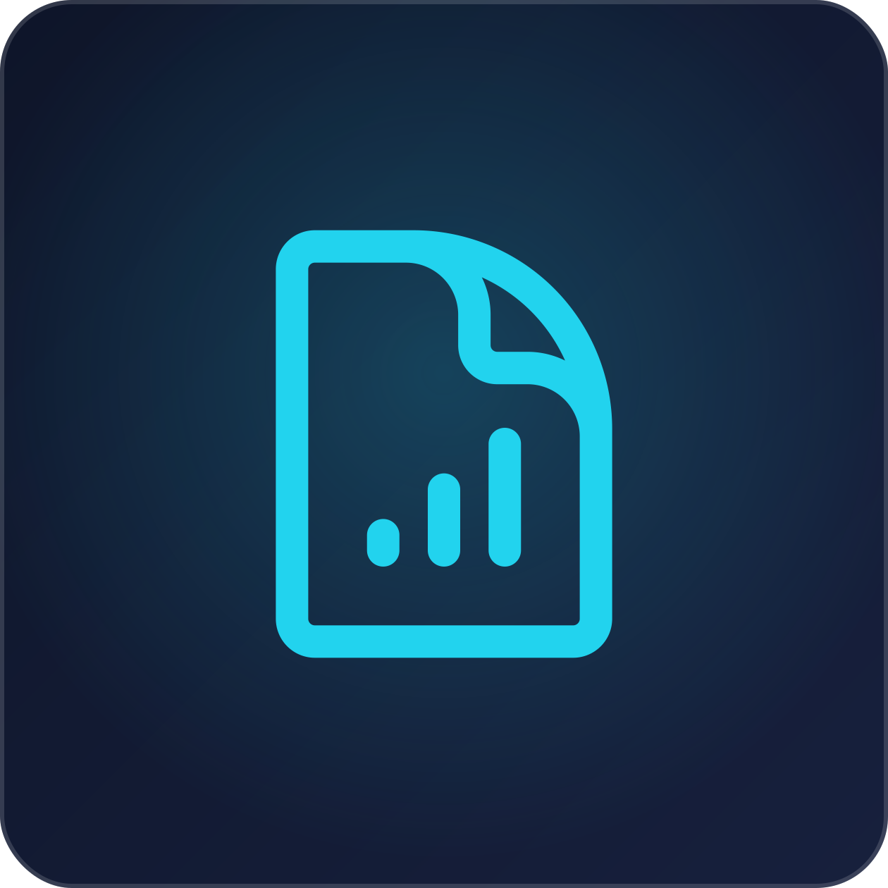 Monthly reporting document icon